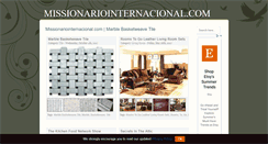 Desktop Screenshot of missionariointernacional.com
